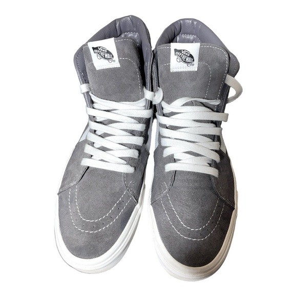 Vans Sk8-Hi Pig Suede Rabbit/Snow White Men Size 12 - Picture 6 of 15